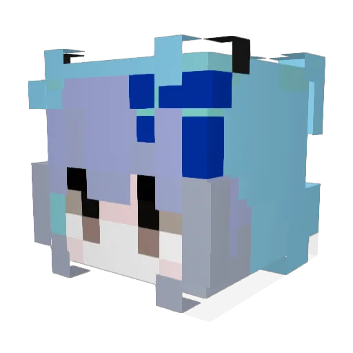 CHunSuzy Minecraft avatar head, 3D render