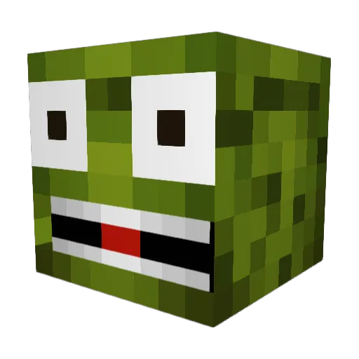 CIARRAPUNGI Minecraft avatar head, 3D render