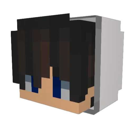 CIAXris Minecraft avatar head, 3D render