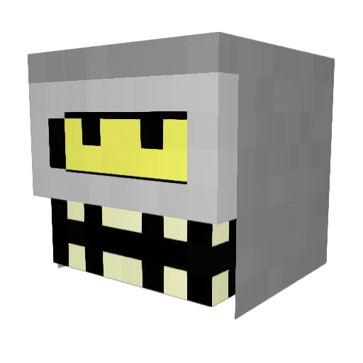 CIA_beasts Minecraft avatar head, 3D render