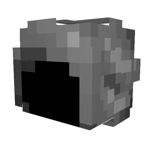 CIB3BOT Minecraft avatar head, 3D render