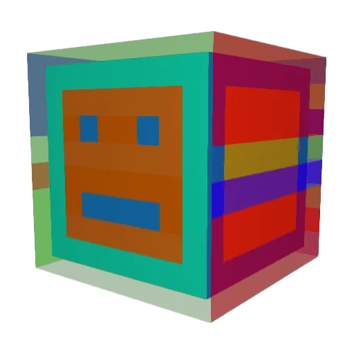 CICIYI Minecraft avatar head, 3D render
