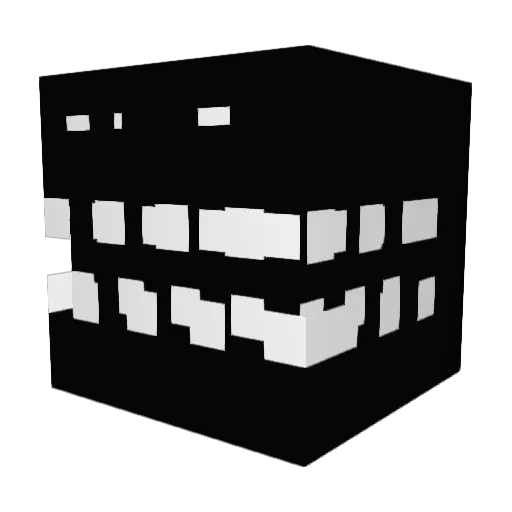 CIGANE Minecraft avatar head, 3D render