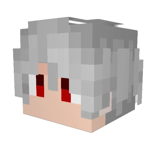 CILIO Minecraft avatar head, 3D render