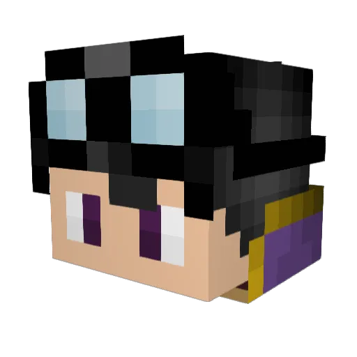 CINFL Minecraft avatar head, 3D render