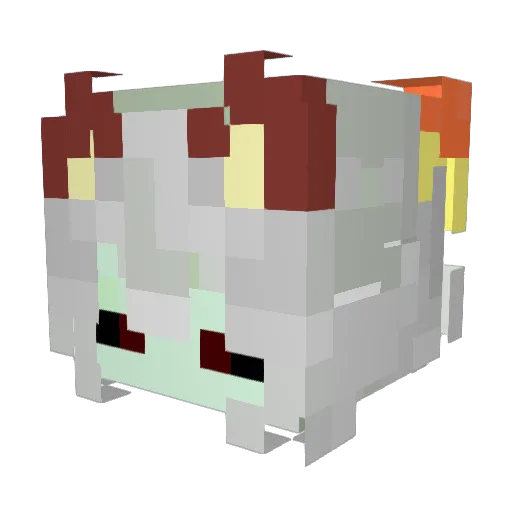 CIOCIOH Minecraft avatar head, 3D render