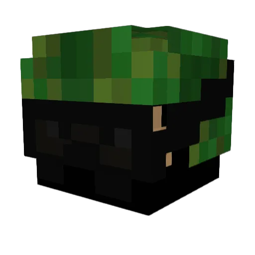 CIPHEK Minecraft avatar head, 3D render