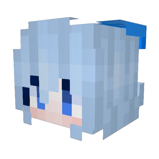 CIRNO_9ball Minecraft avatar head, 3D render
