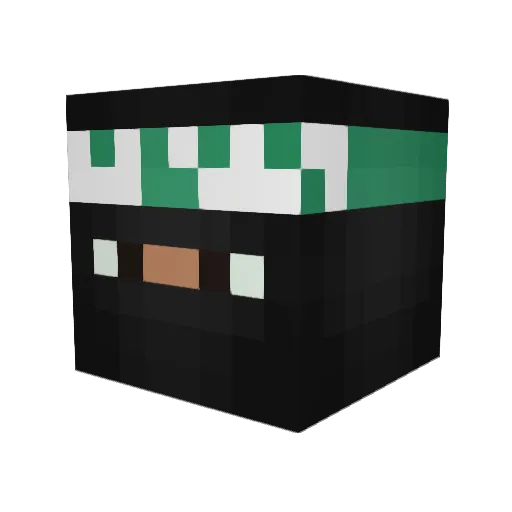 CITRONIOMAX Minecraft avatar head, 3D render
