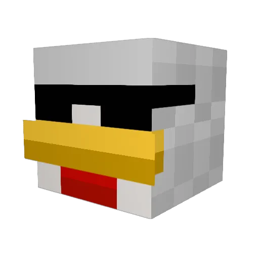 CITY_joel Minecraft avatar head, 3D render