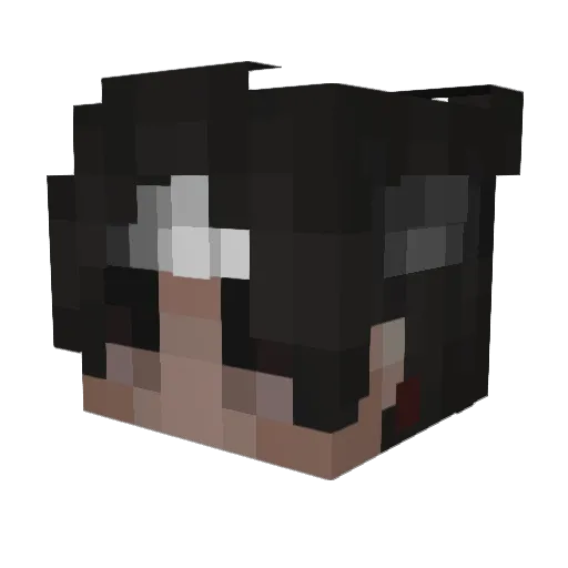 CIXSGANG Minecraft avatar head, 3D render
