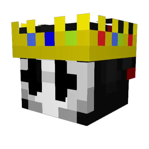 CIownPiercer Minecraft avatar head, 3D render