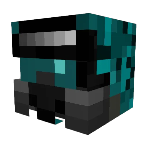 CJ0931 Minecraft avatar head, 3D render