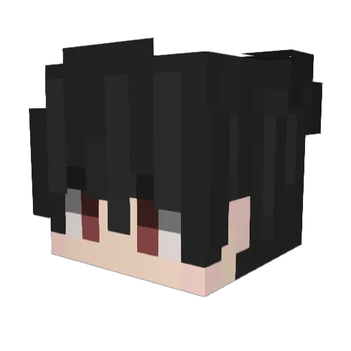 CJ0JR Minecraft avatar head, 3D render