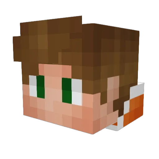 CJAVIERPF Minecraft avatar head, 3D render