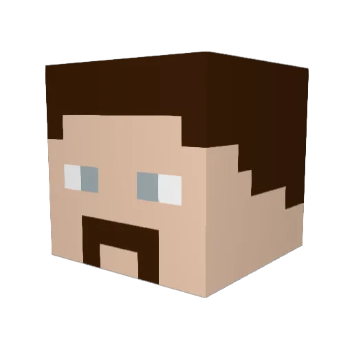 CJAndroid Minecraft avatar head, 3D render