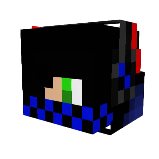 CJBRATT Minecraft avatar head, 3D render