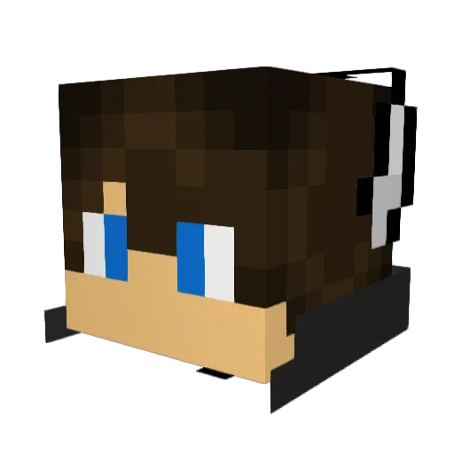 CJCjaguar024 Minecraft avatar head, 3D render