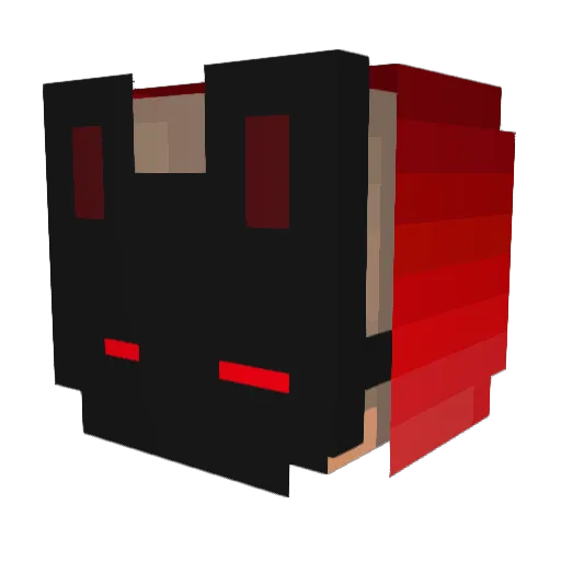 CJCrazyju Minecraft avatar head, 3D render