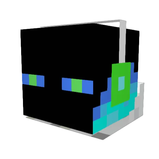 CJED2015 Minecraft avatar head, 3D render