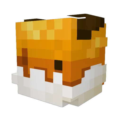 CJERed Minecraft avatar head, 3D render