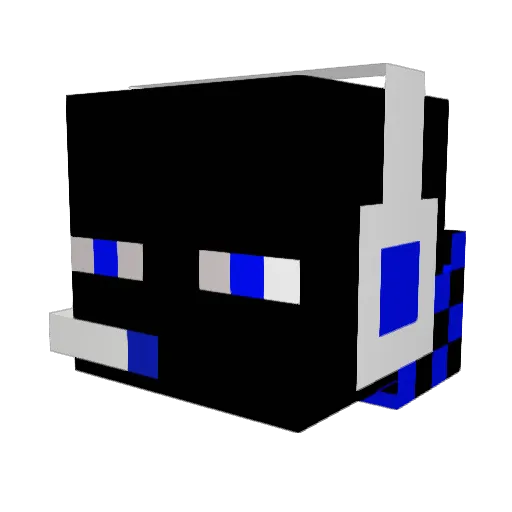 CJFcraft Minecraft avatar head, 3D render
