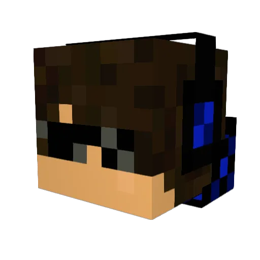 CJFredster Minecraft avatar head, 3D render