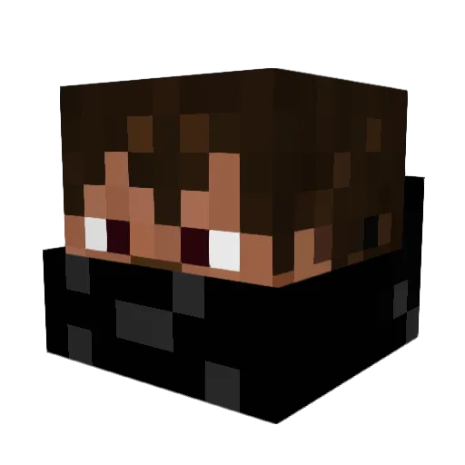 CJH0326 Minecraft avatar head, 3D render