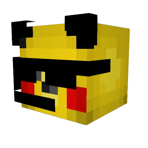 CJH09 Minecraft avatar head, 3D render