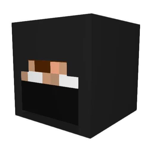 CJIOHOED Minecraft avatar head, 3D render