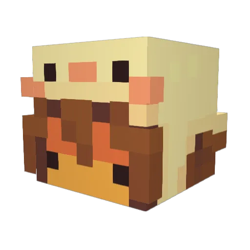 CJItsMe Minecraft avatar head, 3D render