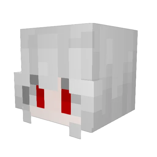 CJKG2002 Minecraft avatar head, 3D render