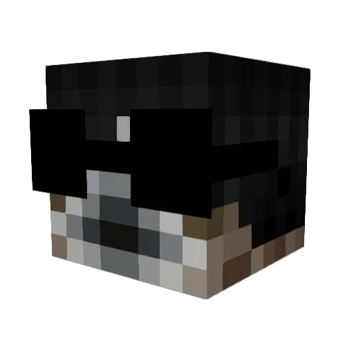 CJMHD Minecraft avatar head, 3D render