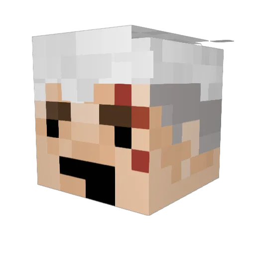 CJOM2001 Minecraft avatar head, 3D render
