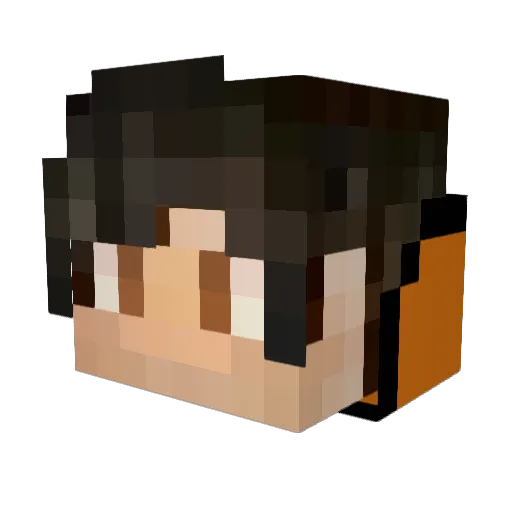 CJOrange21 Minecraft avatar head, 3D render