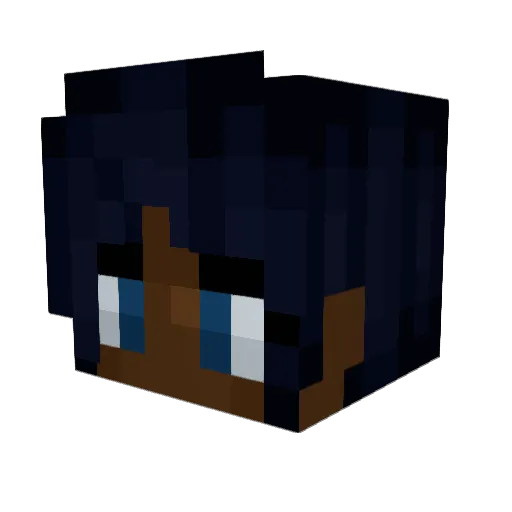 CJPRADA Minecraft avatar head, 3D render