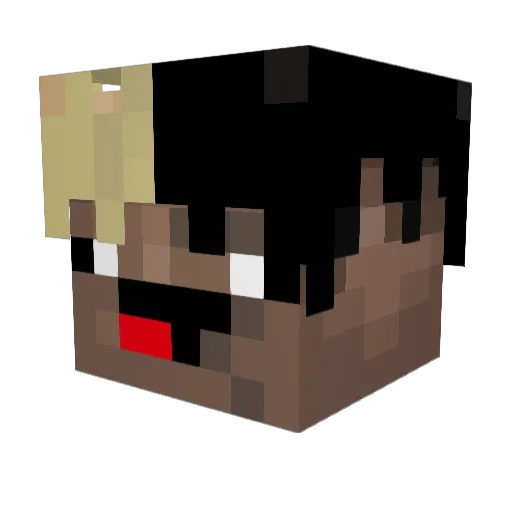 CJR2004 Minecraft avatar head, 3D render