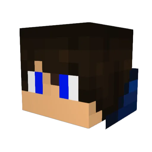 CJR225 Minecraft avatar head, 3D render