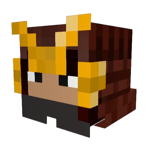 CJSELLA23 Minecraft avatar head, 3D render