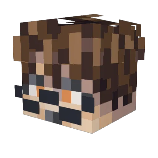 CJSkye33 Minecraft avatar head, 3D render
