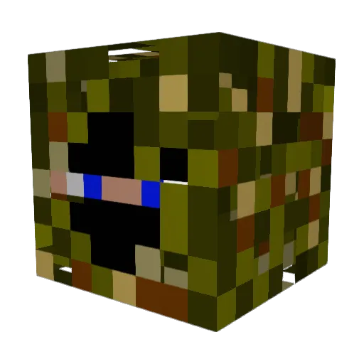 CJTHFC Minecraft avatar head, 3D render