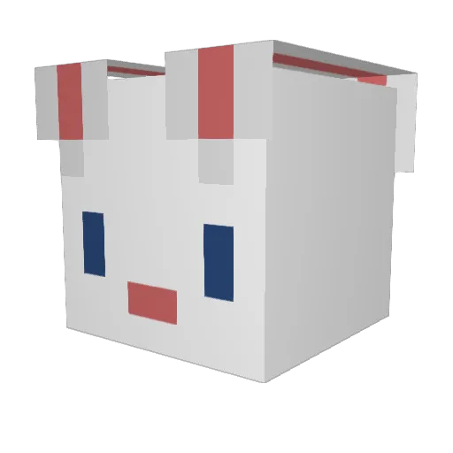 CJUBA_2137 Minecraft avatar head, 3D render