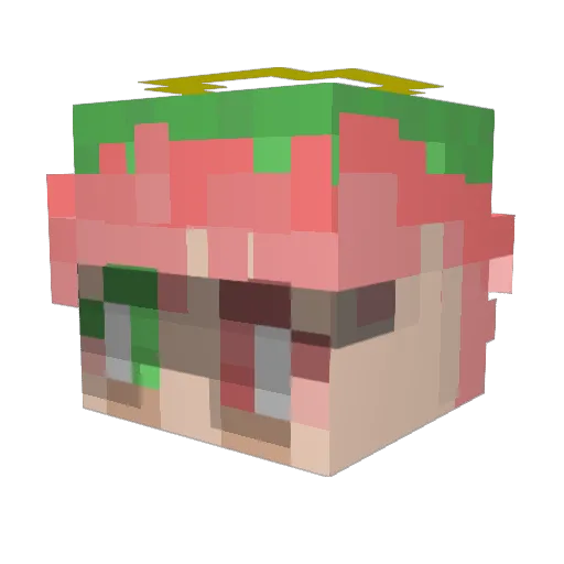 CJXCJ Minecraft avatar head, 3D render