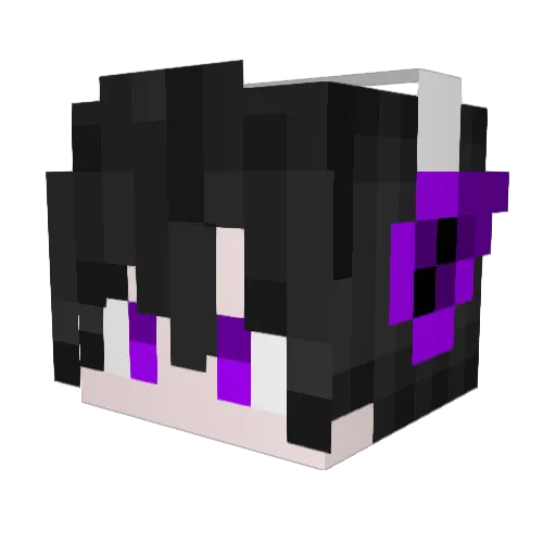 CJZ55555 Minecraft avatar head, 3D render