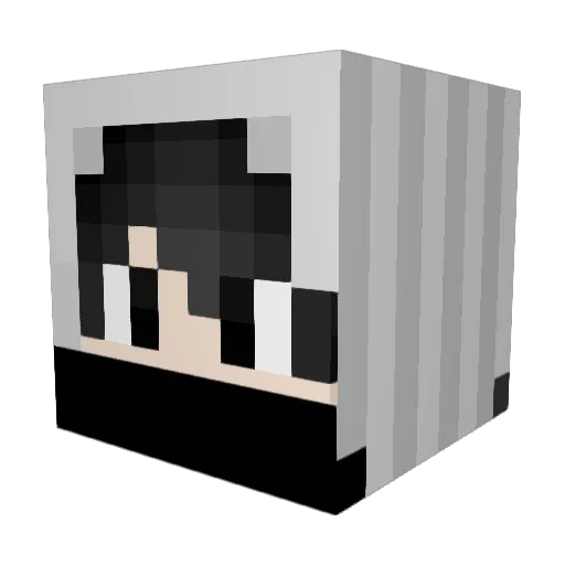 CJ_Arias Minecraft avatar head, 3D render