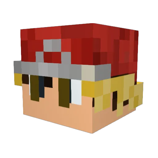 CJ_Genesis Minecraft avatar head, 3D render