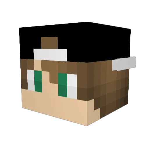 CJ_Mootje Minecraft avatar head, 3D render