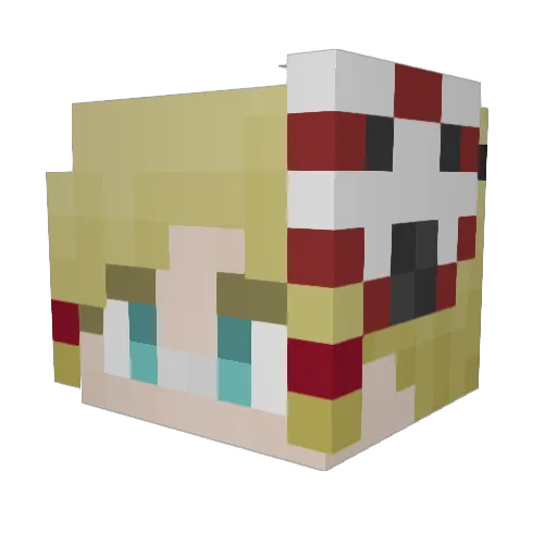 CJaxxLogic Minecraft avatar head, 3D render