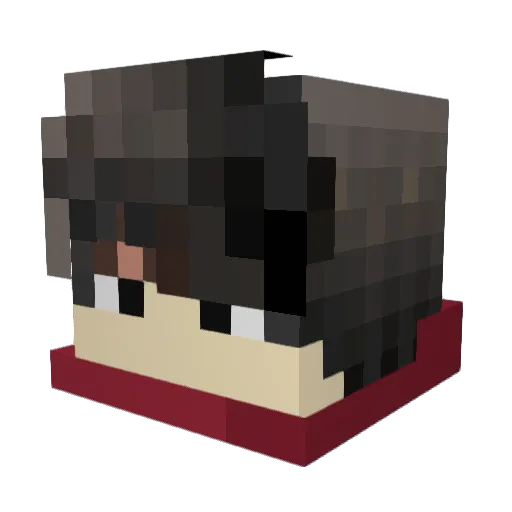 CJchooo Minecraft avatar head, 3D render