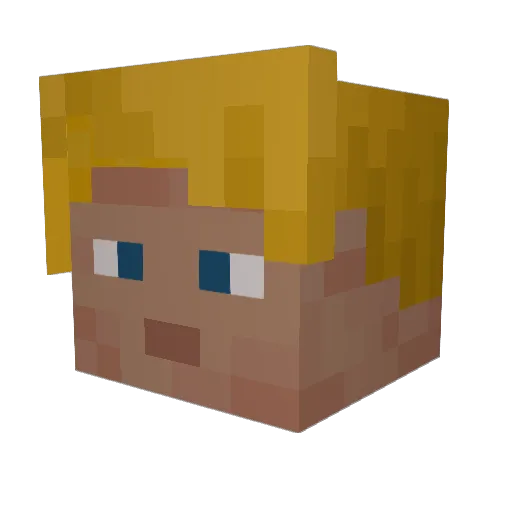 CJgawday Minecraft avatar head, 3D render